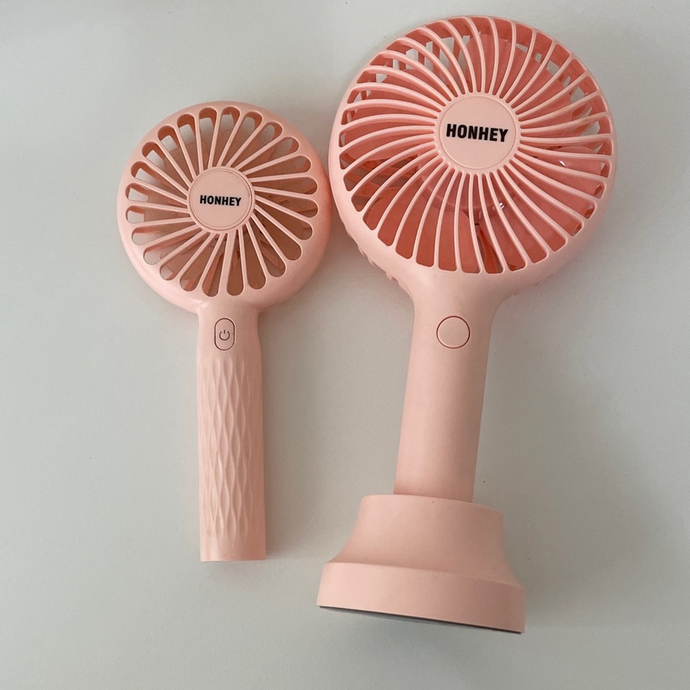 Pink Makeup Cooling Fan Set
